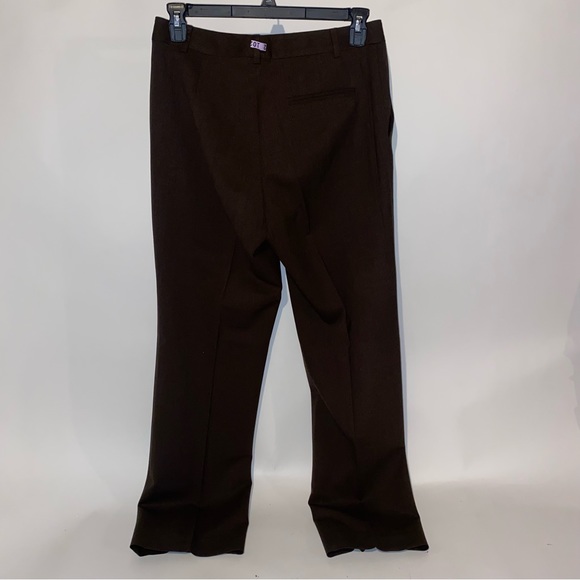Ralph Lauren Womens Dress Pants Slacks Size 8 Brown Solid Wool Lycra Waist‎ 32" - Picture 9 of 14